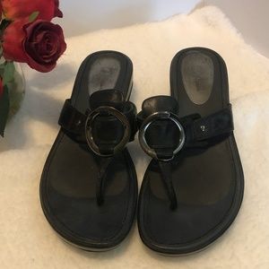 Cole Haan NikeAir Black Slides Sandals  Sz9